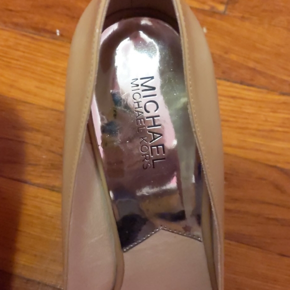 Michael Kors Nude Peep-toe Stilettos - Picture 4 of 8